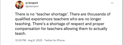 Why that one tweet went viral (and what we must do now to fix “teacher shortages”)