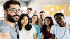 diverse group of new teachers