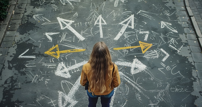subject selection represented by arrows
